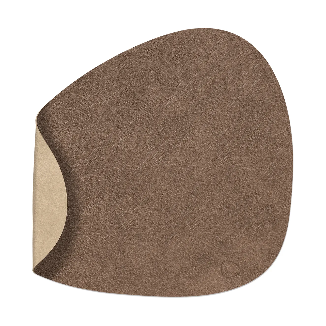 Cloud-Nupo placemat reversible curve L 1 pcs, Brown-sand LIND DNA