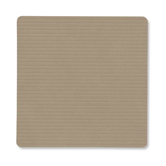 Corduroy coaster square - Clay Brown - LIND DNA