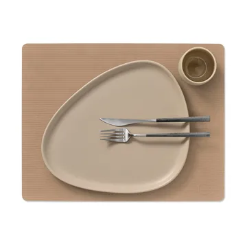 Corduroy placemat square L - Nougat - LIND DNA