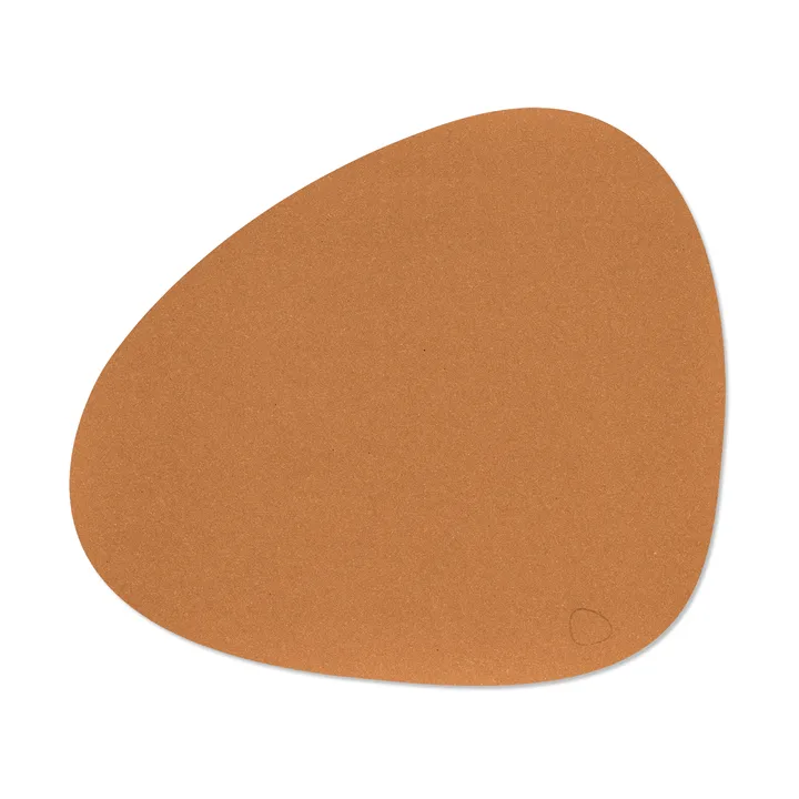 Core placemat curve L - Flecked nature, 44x37 cm - LIND DNA