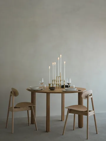 Lind Curve combinable candle sticks 24K gold plated - Double - LIND DNA