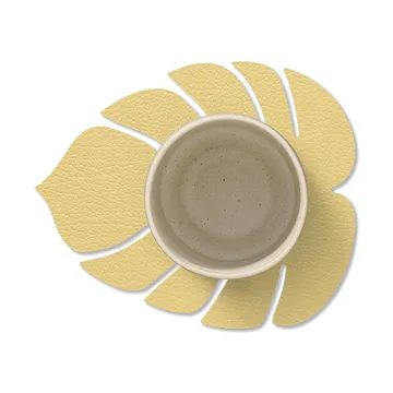 Monstera Leaf Hippo coaster - gold - LIND DNA