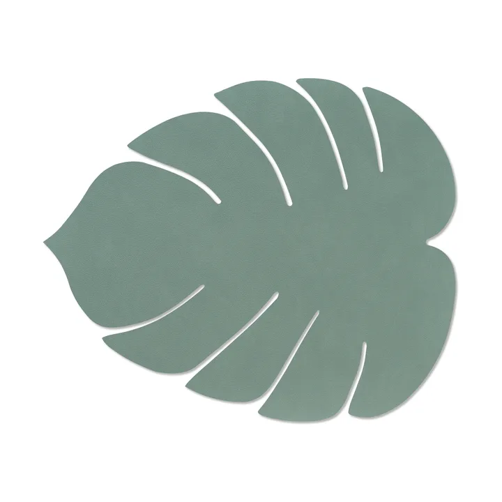 Monstera Leaf Nupo placemat L - Pastel green, 42x35 cm - LIND DNA