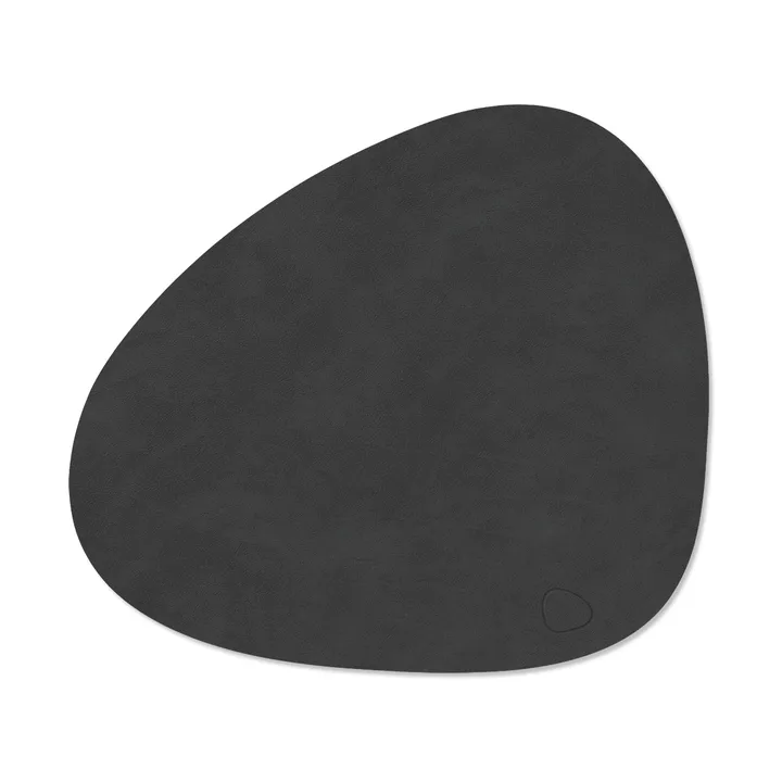 Nupo place mat curve M - Black, 35x31 cm - LIND DNA
