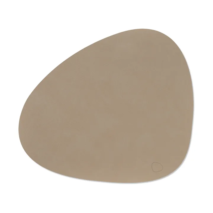 Nupo placemat curve L - Clay brown - LIND DNA