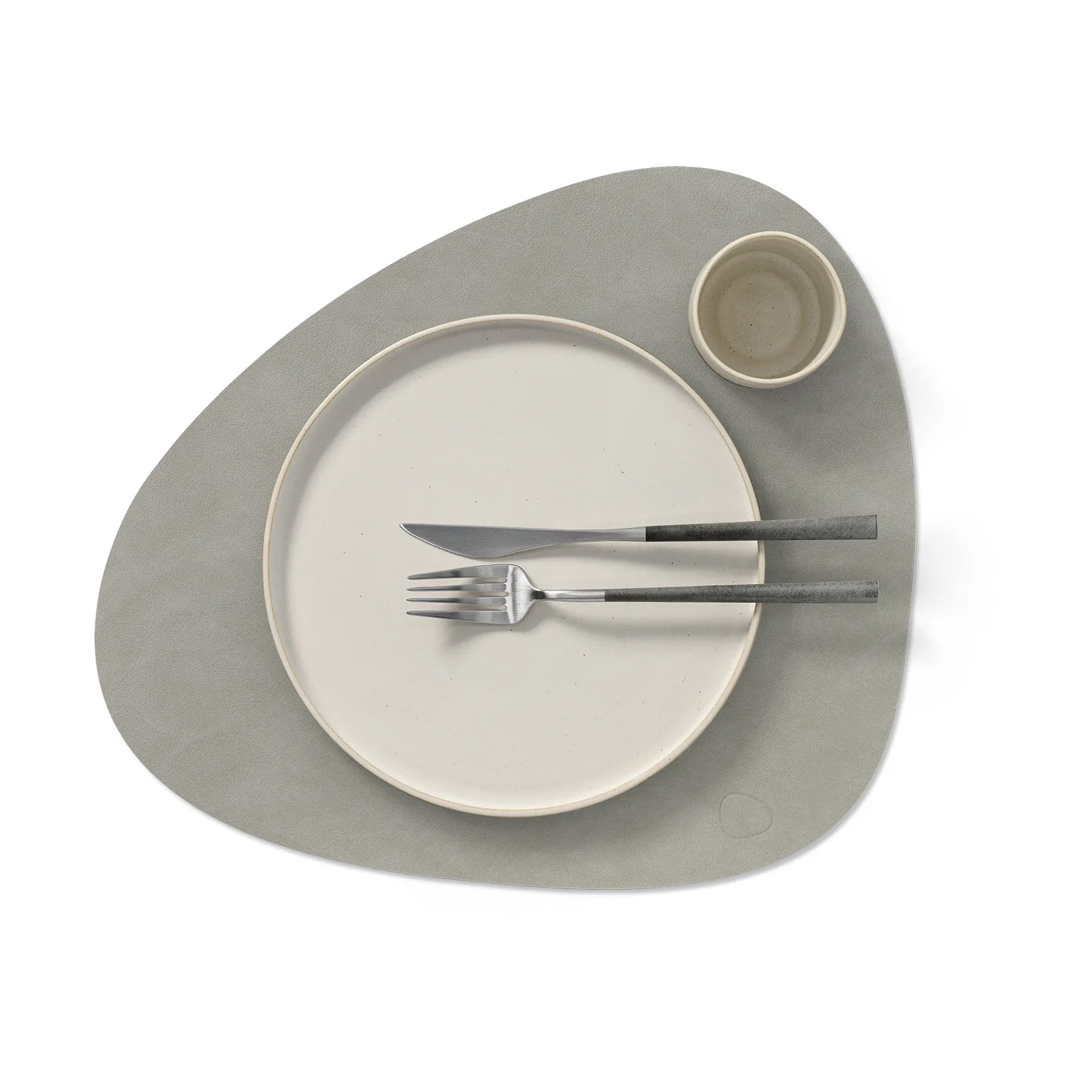 Nupo placemat curve L, Light grey LIND DNA