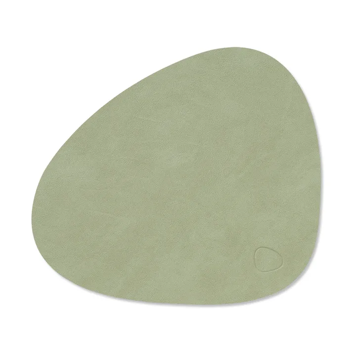 Nupo placemat curve S - Olive green, 28x24 cm - LIND DNA