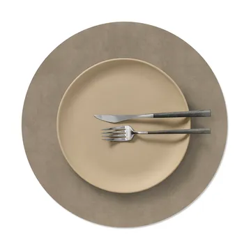Nupo placemat - Nomad grey, circle, L - LIND DNA