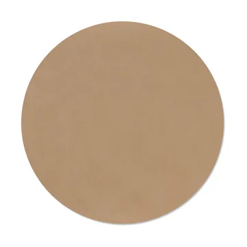 Nupo placemat - Nougat, circle, L - LIND DNA