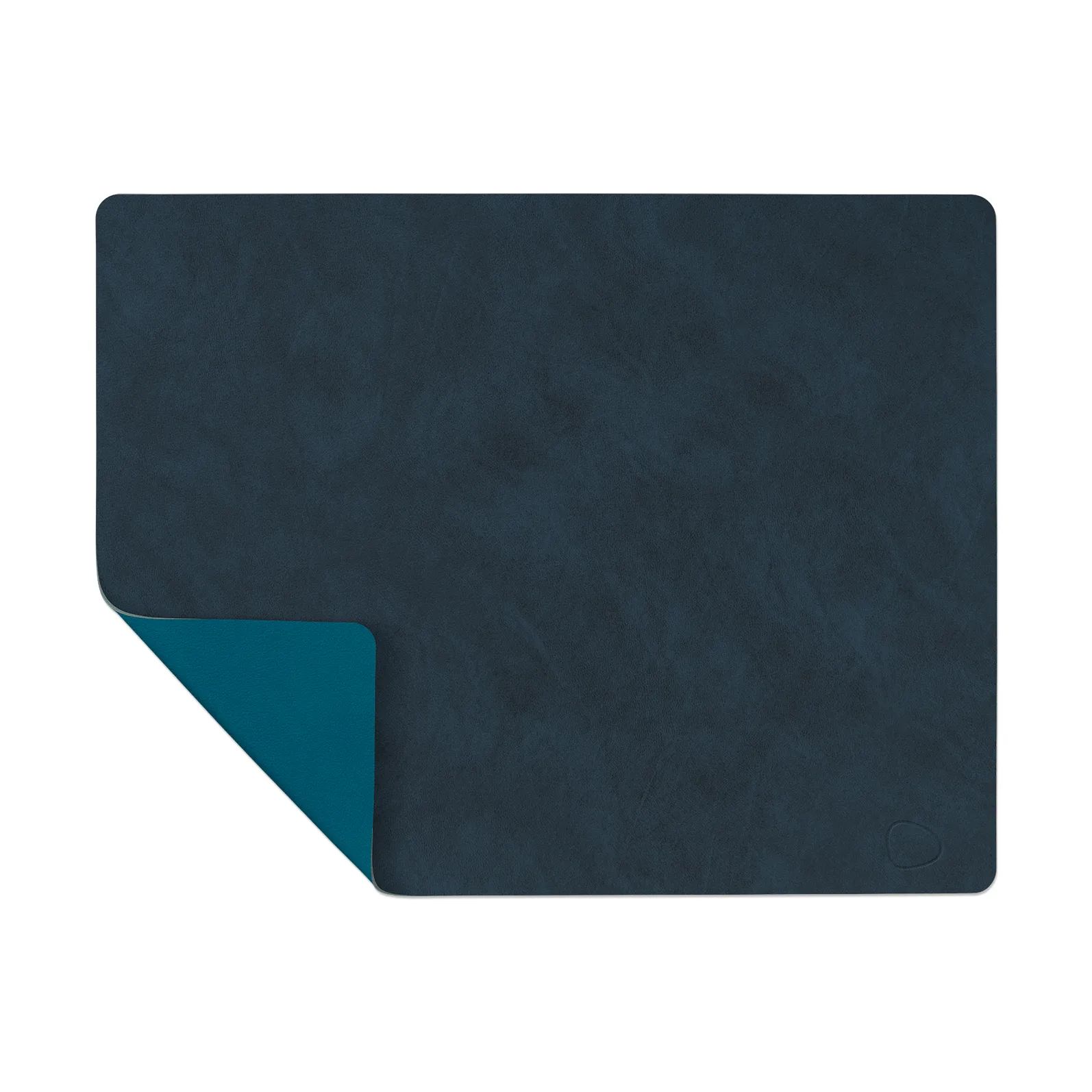 Nupo placemat reversible square L 1 pc, Midnight blue-petrol LIND DNA