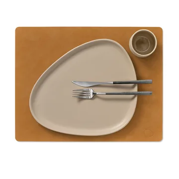 Nupo placemat square L - Burned curry, 45x35 cm - LIND DNA