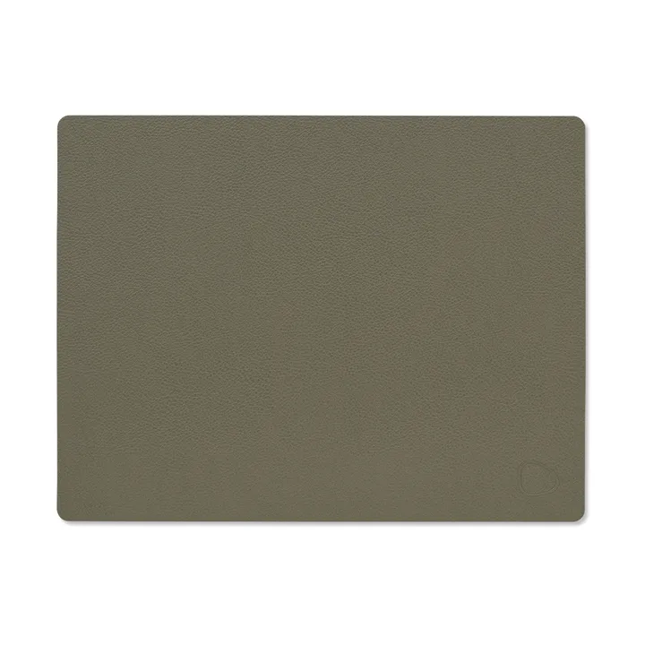 Serene placemat square M 26.5x34.5 cm - Moss, 26.5x34.5 cm - LIND DNA