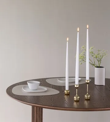 Silhouette candle sticks 34 2-pack - Gold - LIND DNA