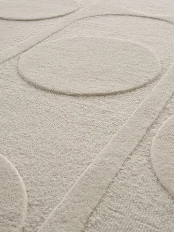 Orb Alliance wool carpet - White. 200x300 cm - Linie Design