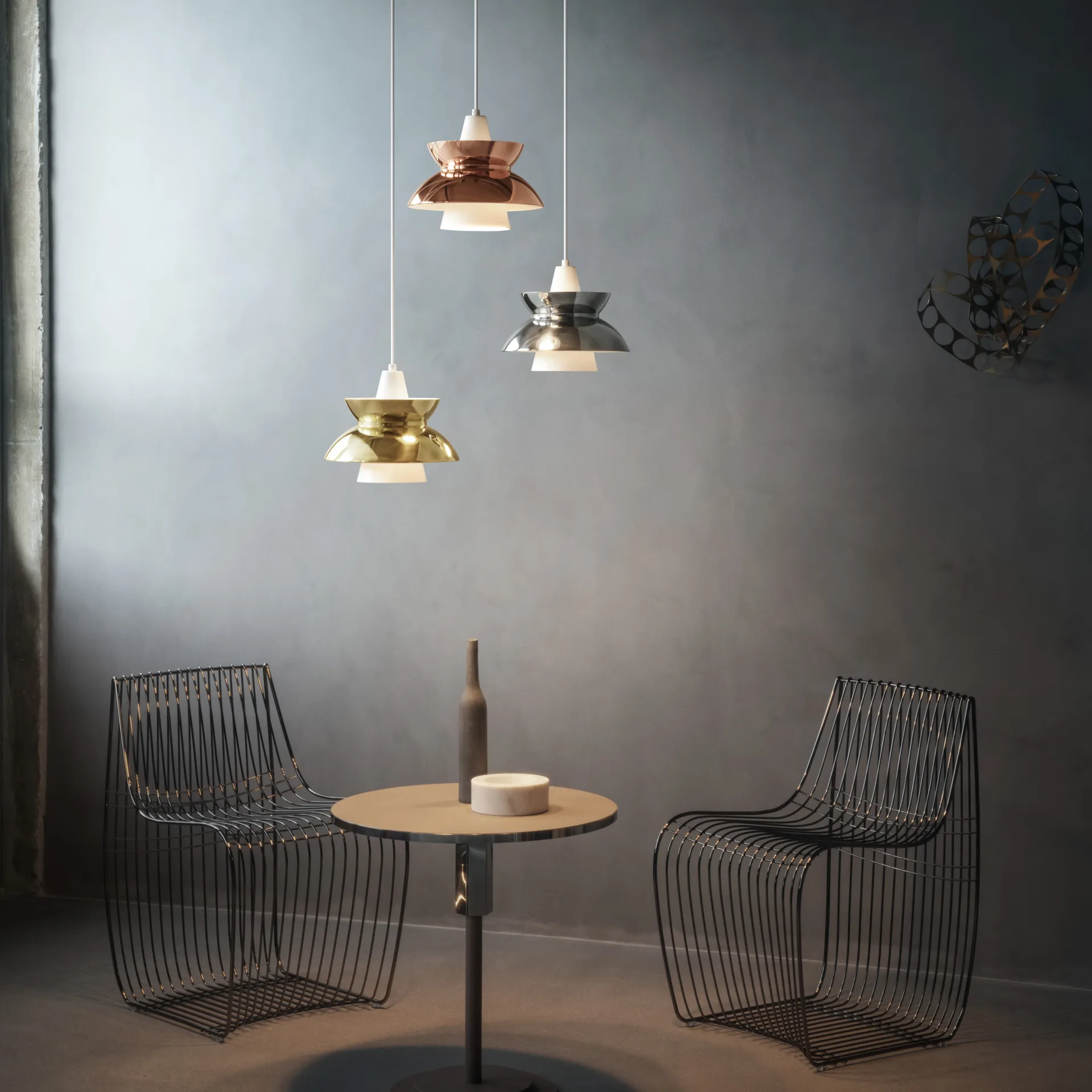 Doo-Wop pendant lamp metal, Copper Louis Poulsen