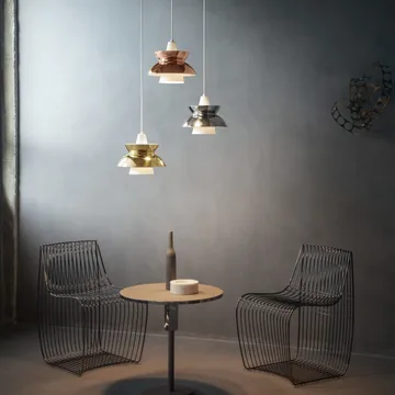 Doo-Wop pendant lamp metal - Polished brass - Louis Poulsen