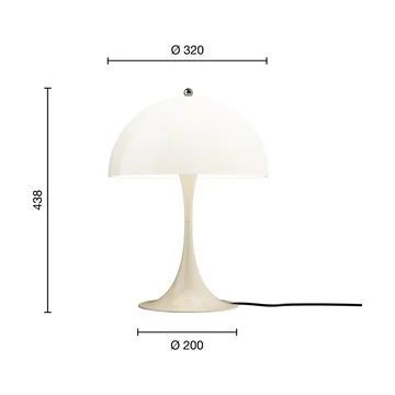 Panthella 320 table lamp - Opal beige - Louis Poulsen