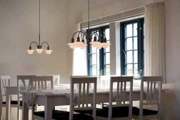 PH 1/1 Chandelier Centenary Edition chandelier - Brass-dusty terracotta, 3 arms - Louis Poulsen