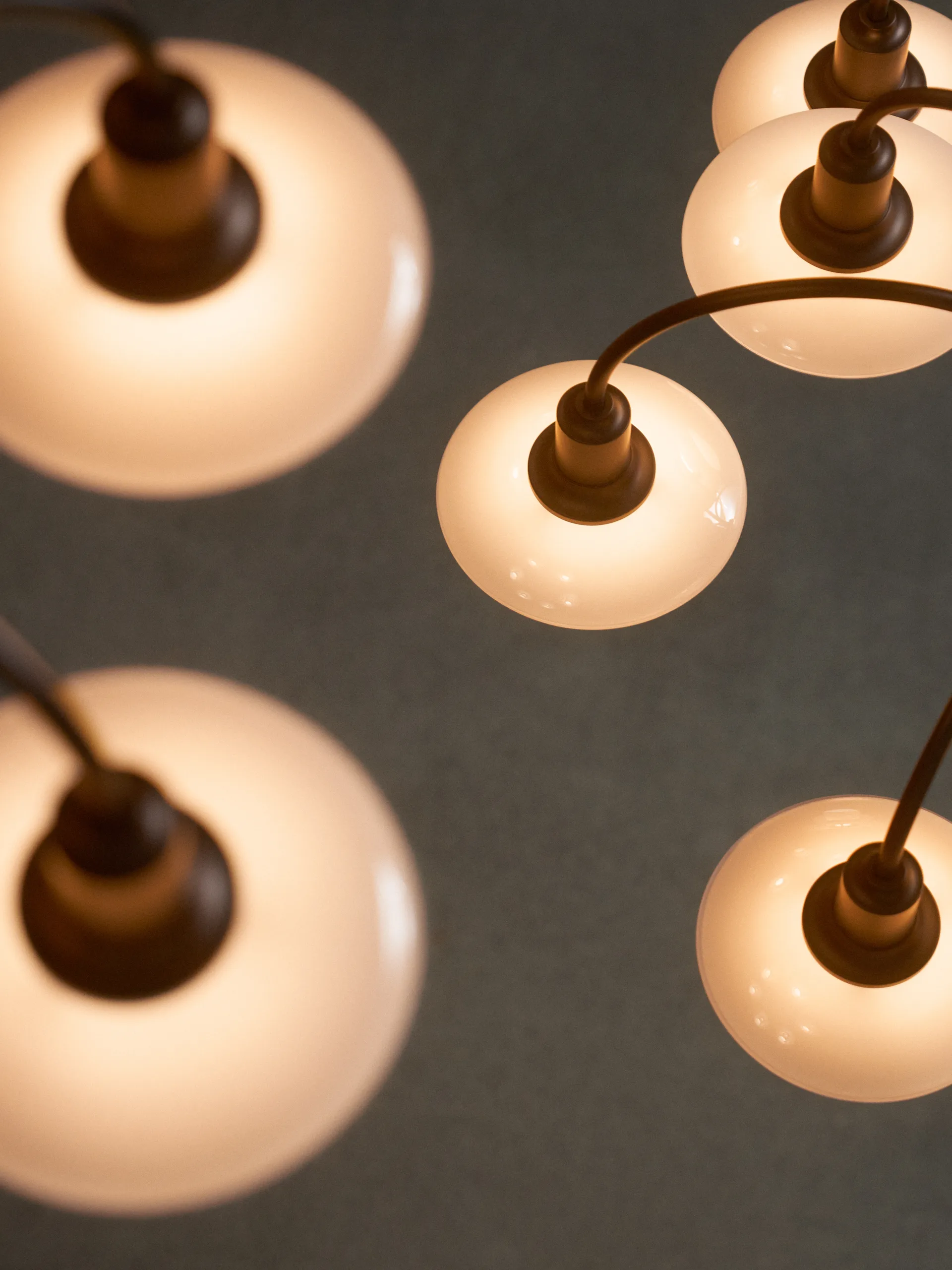 PH 1/1 Chandelier Centenary Edition chandelier, Brass-dusty terracotta, 6 arms Louis Poulsen