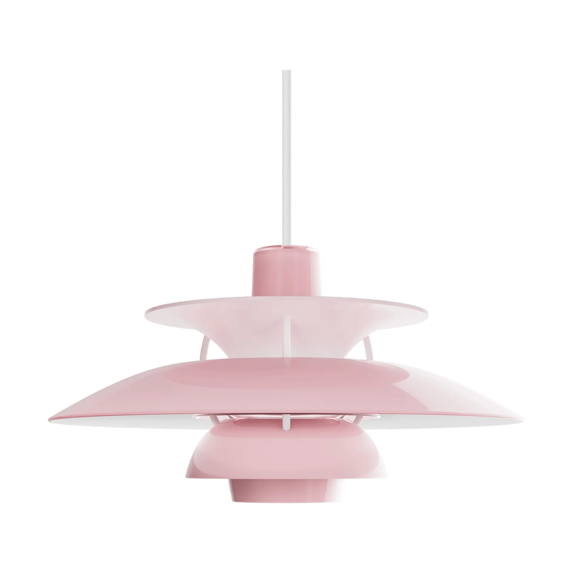 PH 5 pendant lamp, Ø320, Opal pale rose Louis Poulsen