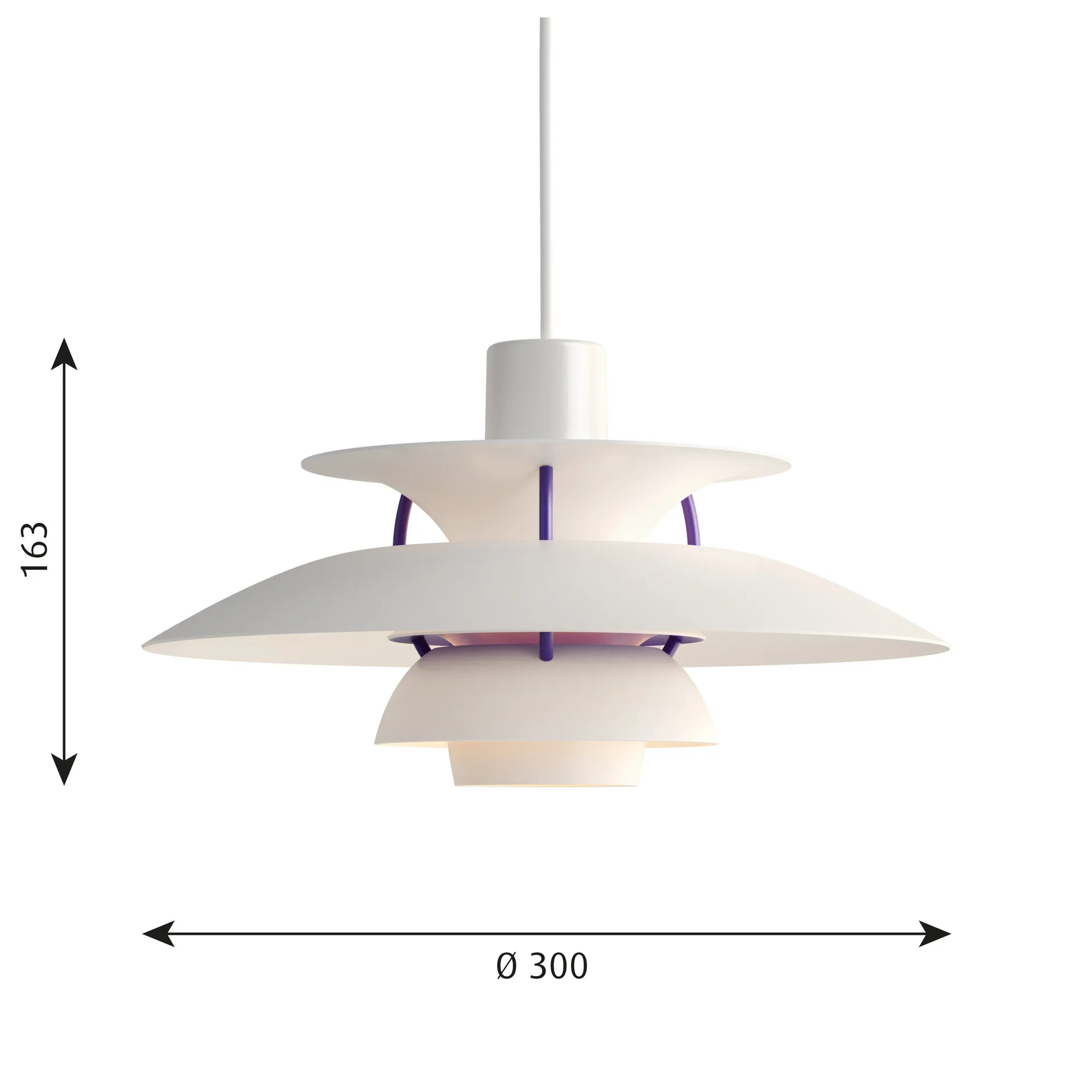 PH 5 pendant light, Ø300, Classic white Louis Poulsen