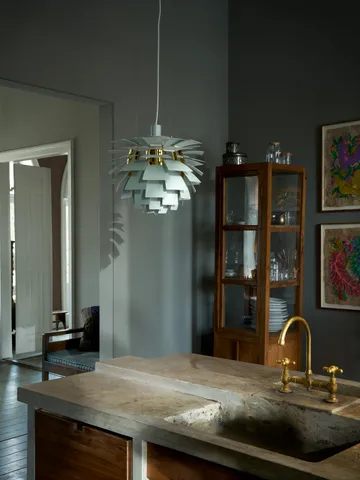 PH Artichoke pendant lamp Ø48 cm - Dusty green-brass metallised - Louis Poulsen