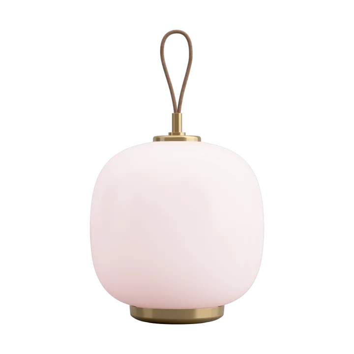 VL45 Radiohus portable lamp Ø17,5 cm - Brass-pale rose glass - Louis Poulsen