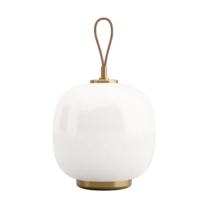 VL45 Radiohus portable lamp Ø17,5 cm - Brass-white opal glass - Louis Poulsen