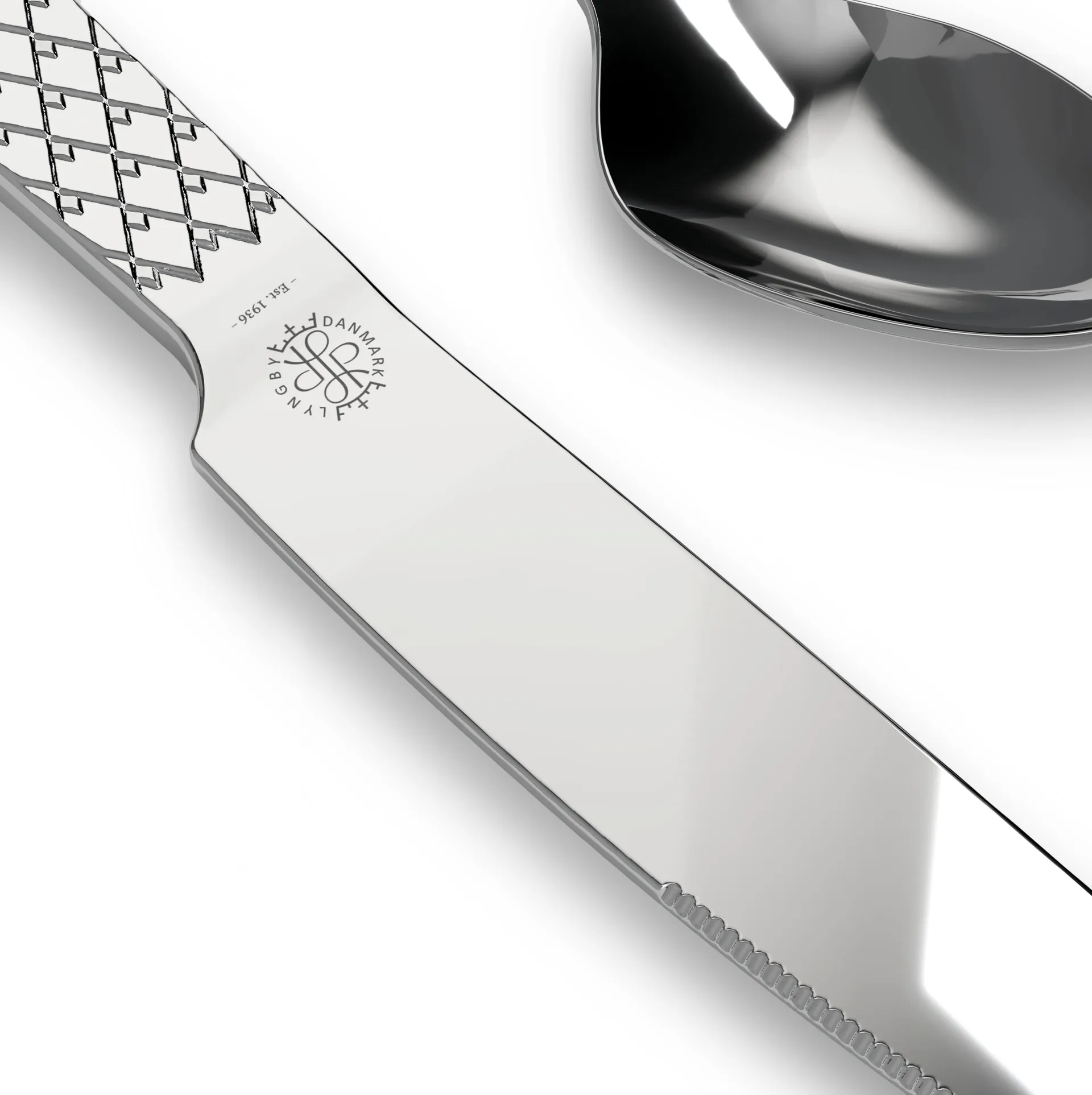 Rhombe cutlery set, 16 pieces Lyngby Porcelæn