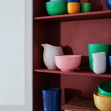 Rhombe egg cup Ø5 cm - Rosa - Lyngby Porcelæn