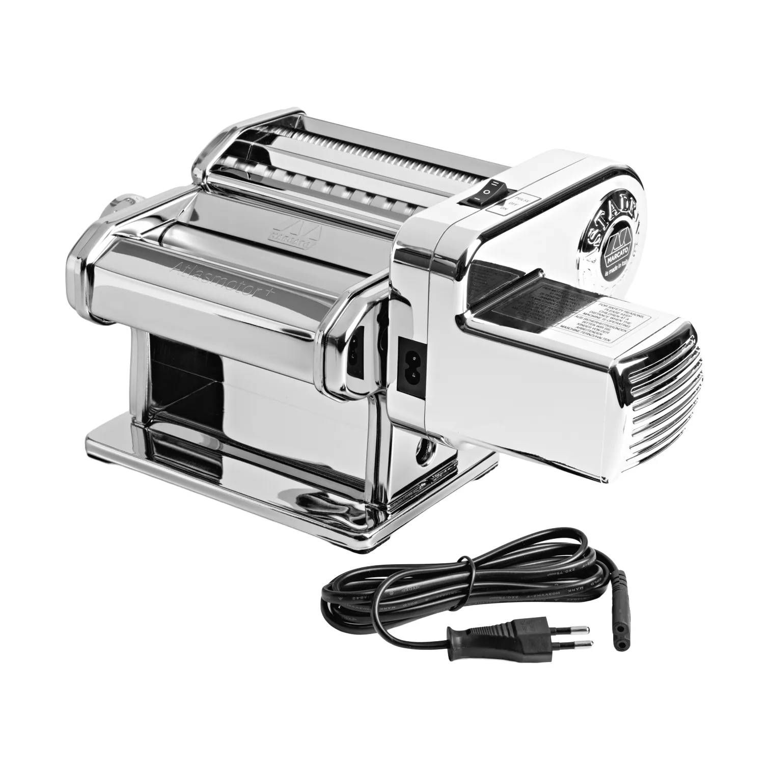 Marcato Atlasmotor+ pasta machine, Steel Marcato