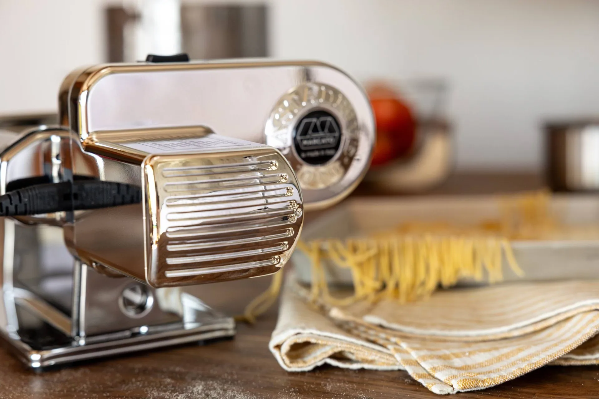 Marcato Atlasmotor+ pasta machine, Steel Marcato