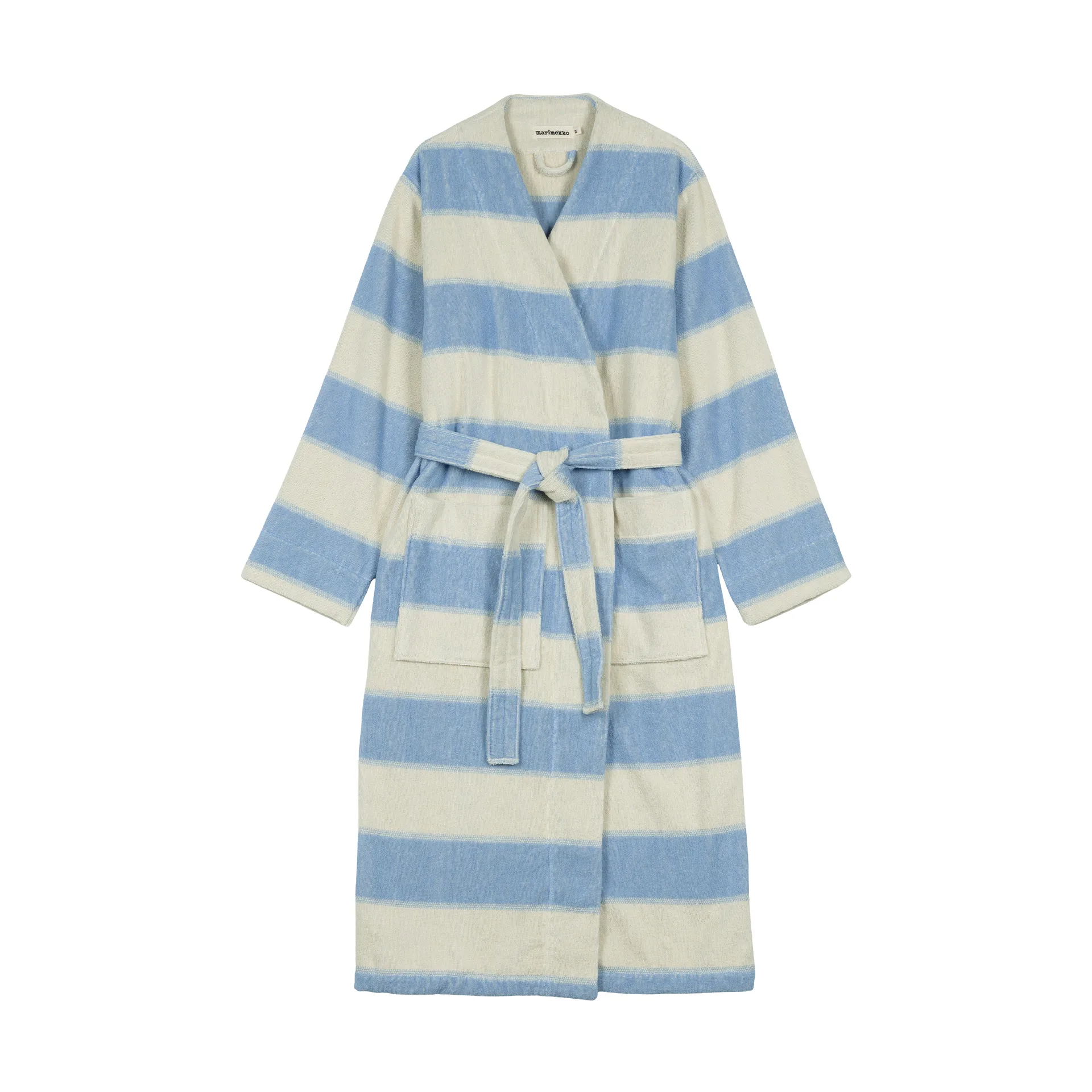 Galleria bathrobe, Light blue, melon, M Marimekko