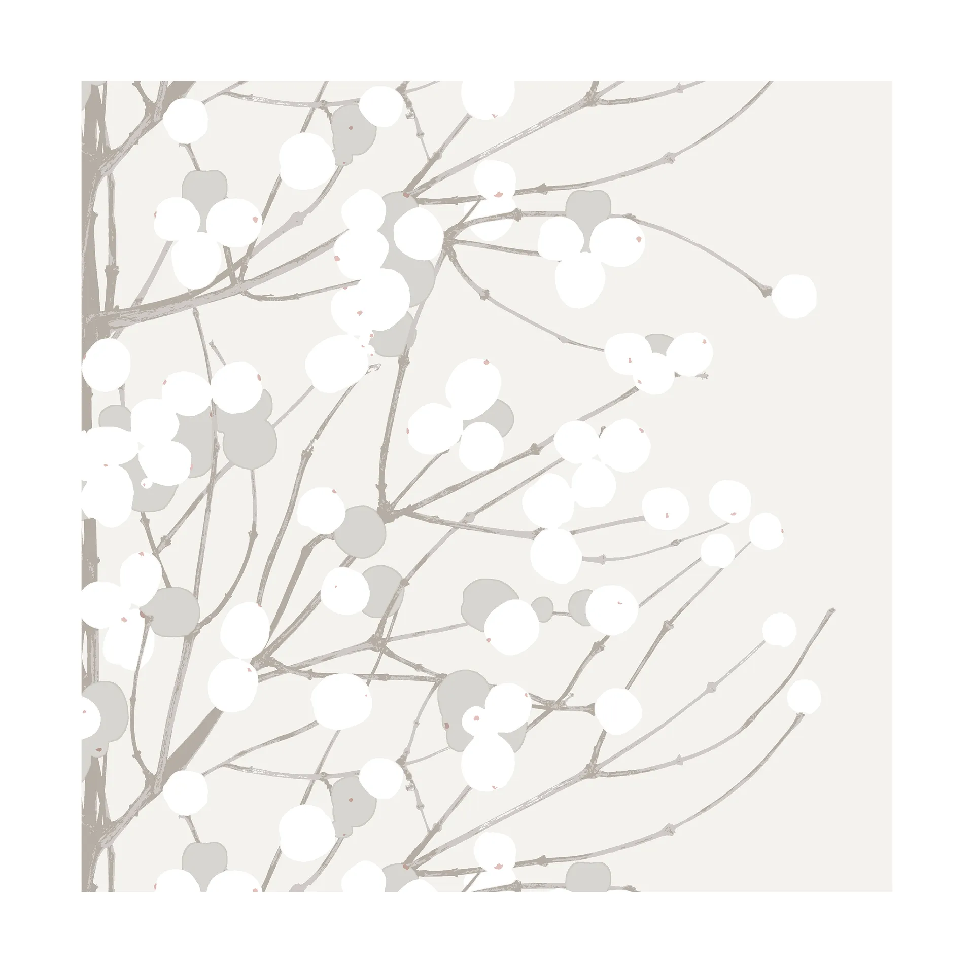 Lumimarja napkin 33x33 cm 20-pack, White Marimekko