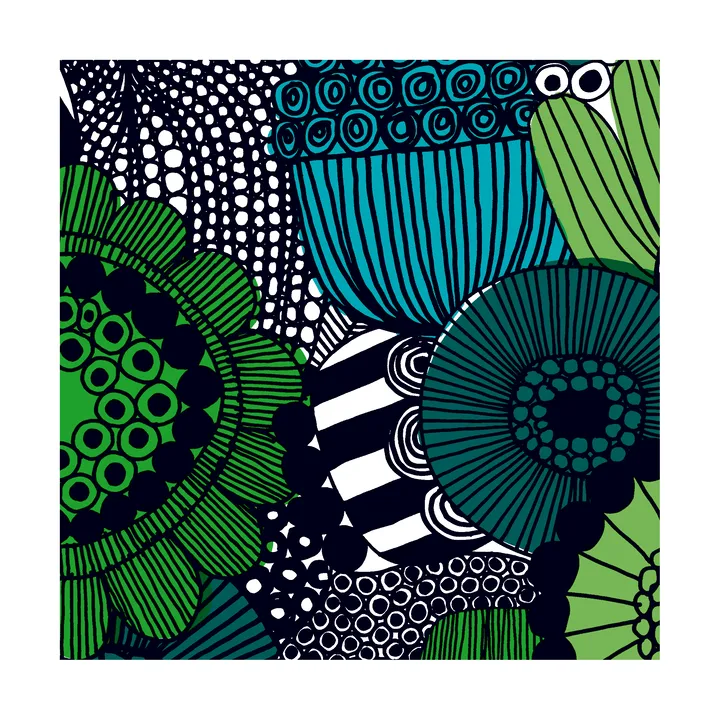 Siirtolapuutarha napkin 33x33 cm 20-pack - Blue-Green - Marimekko