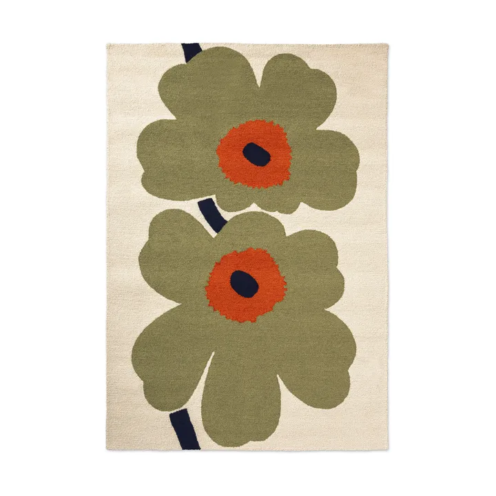 Unikko anniversary outdoor rug - Dusty green, 140x200 cm - Marimekko