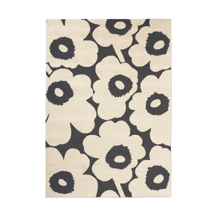Unikko outdoor rug - Charcoal-white, 250x350 cm - Marimekko