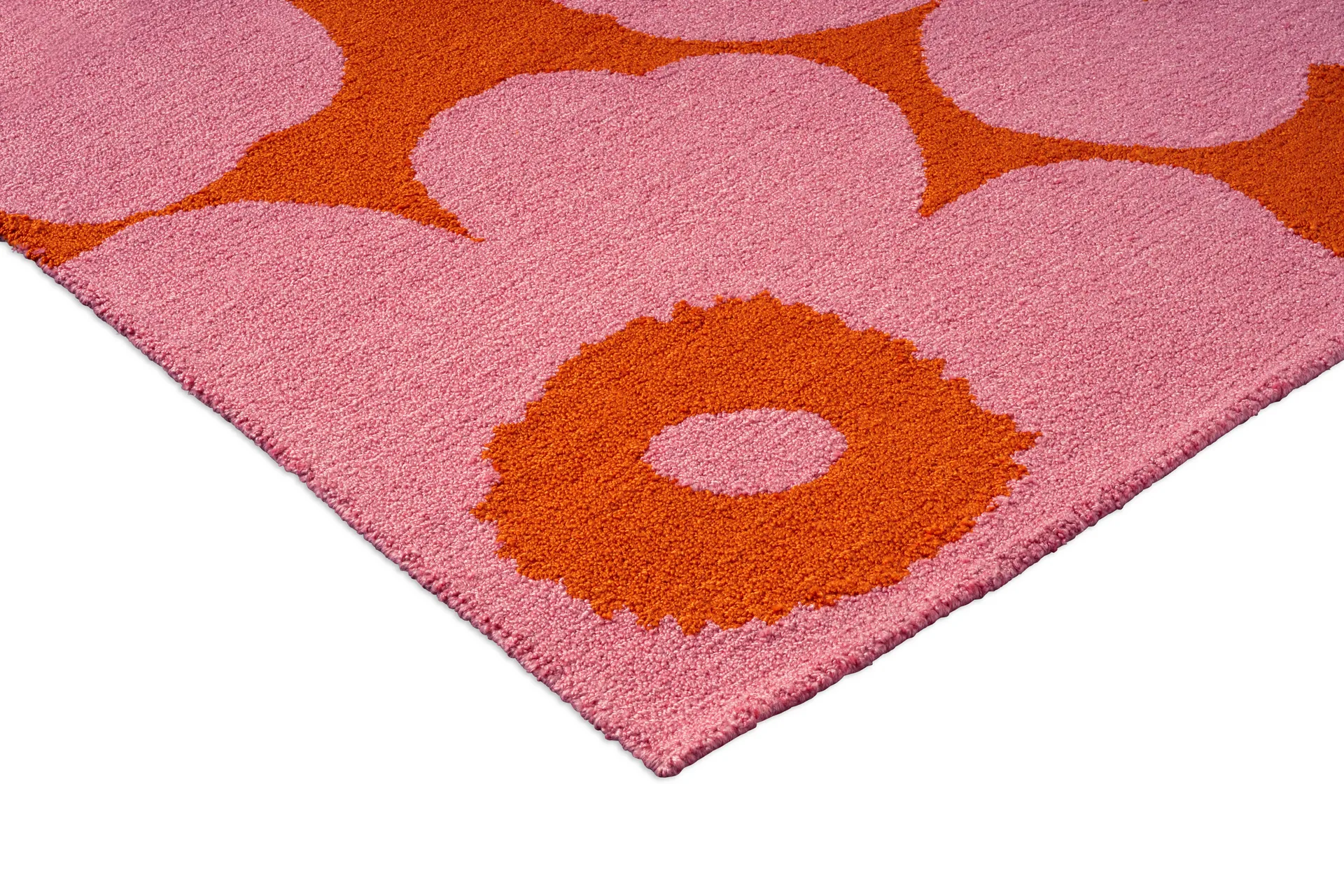 Unikko outdoor rug, Pink-orange, 140x200 cm Marimekko