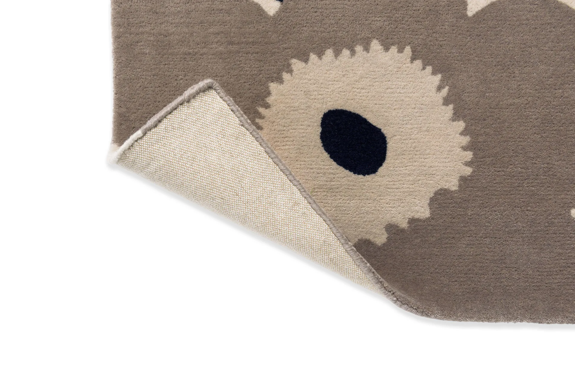 Unikko wool rug, Greige, 250x350 cm Marimekko