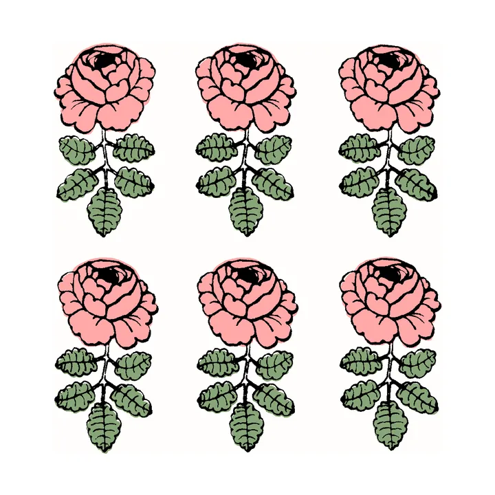 Vihkiruusu napkin 33x33 cm 20-pack - Rose - Marimekko