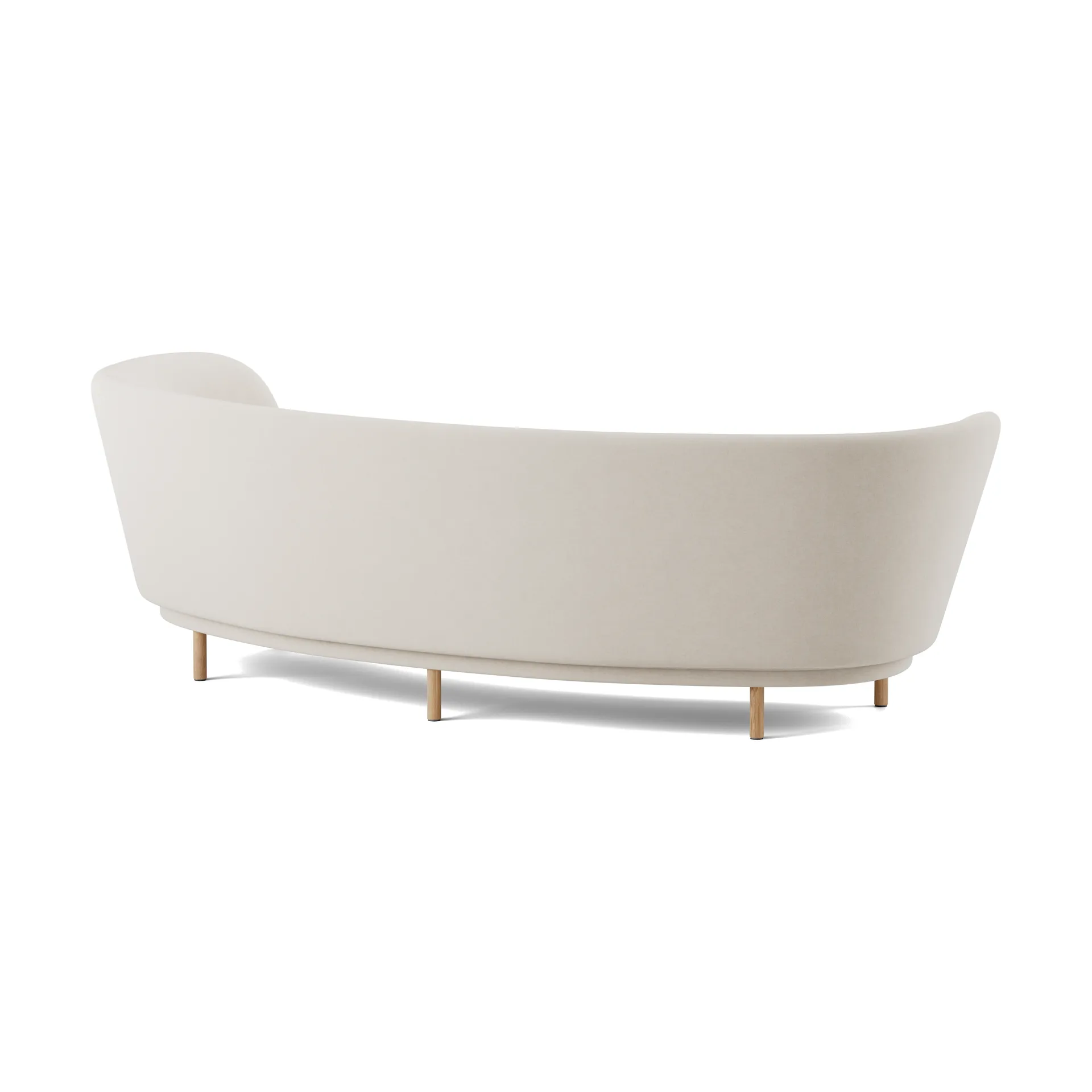 Dandy 3-seater sofa, Natural oak-Linara 05 Porridge Massproductions