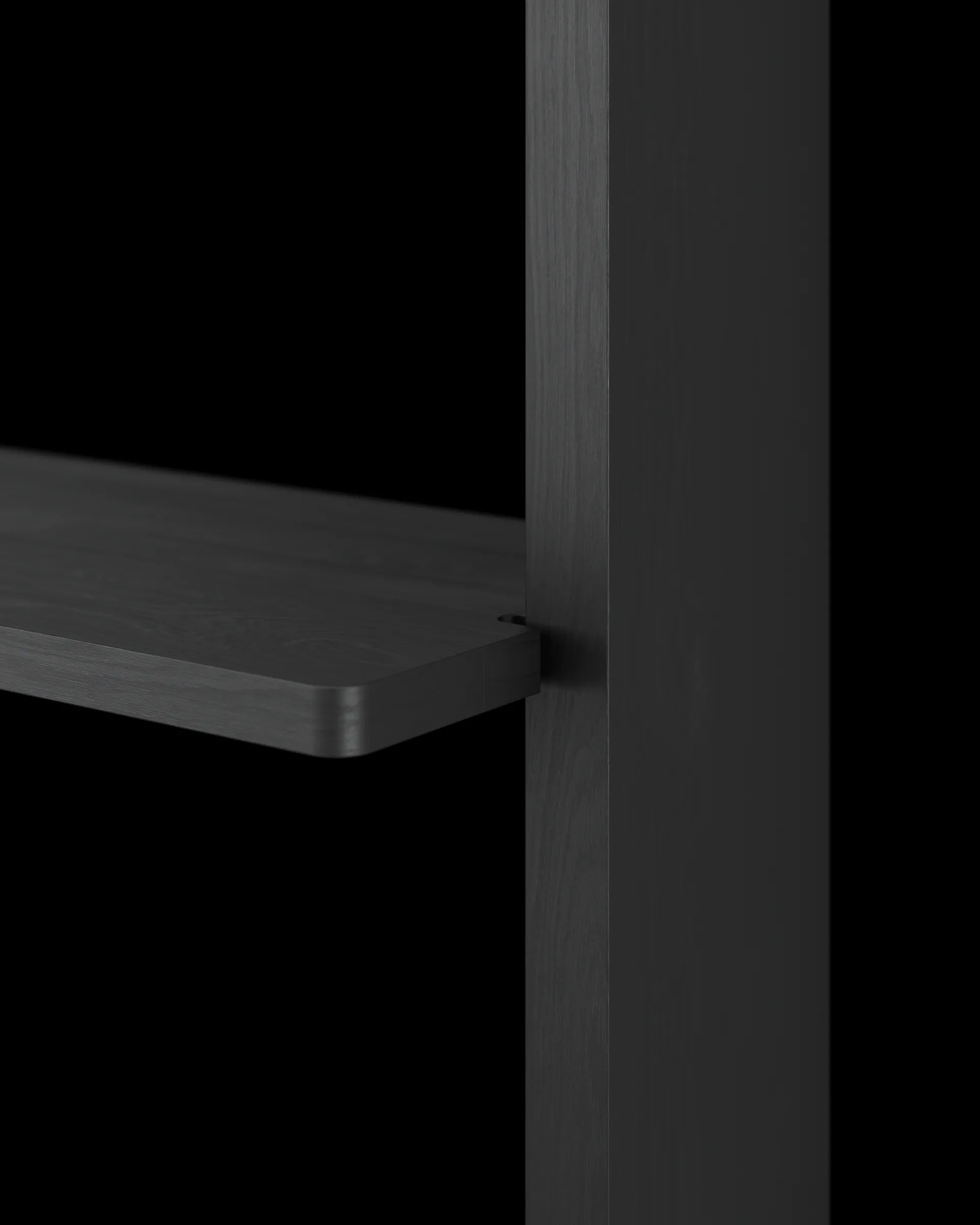 Gridlock - T3-A9-A9 shelf, Black stained Ash Massproductions
