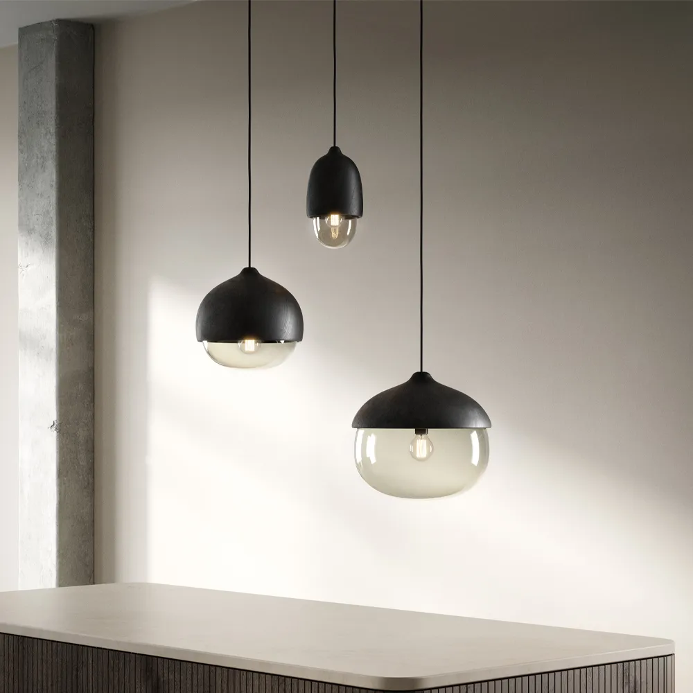 Terho pendant lamp, opal, large Mater
