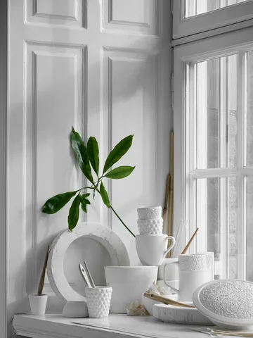 Lace mug 30 cl - White - Mateus