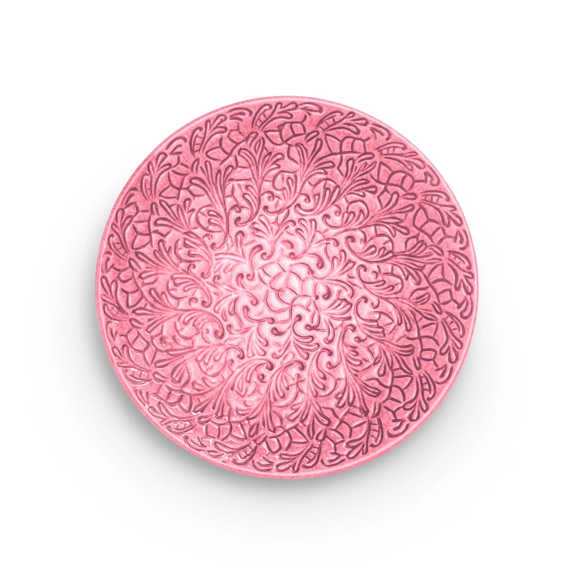 Lace plate 20 cm, Pink Mateus