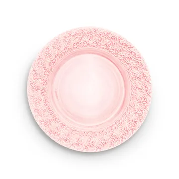 Lace plate 32 cm - Light pink - Mateus