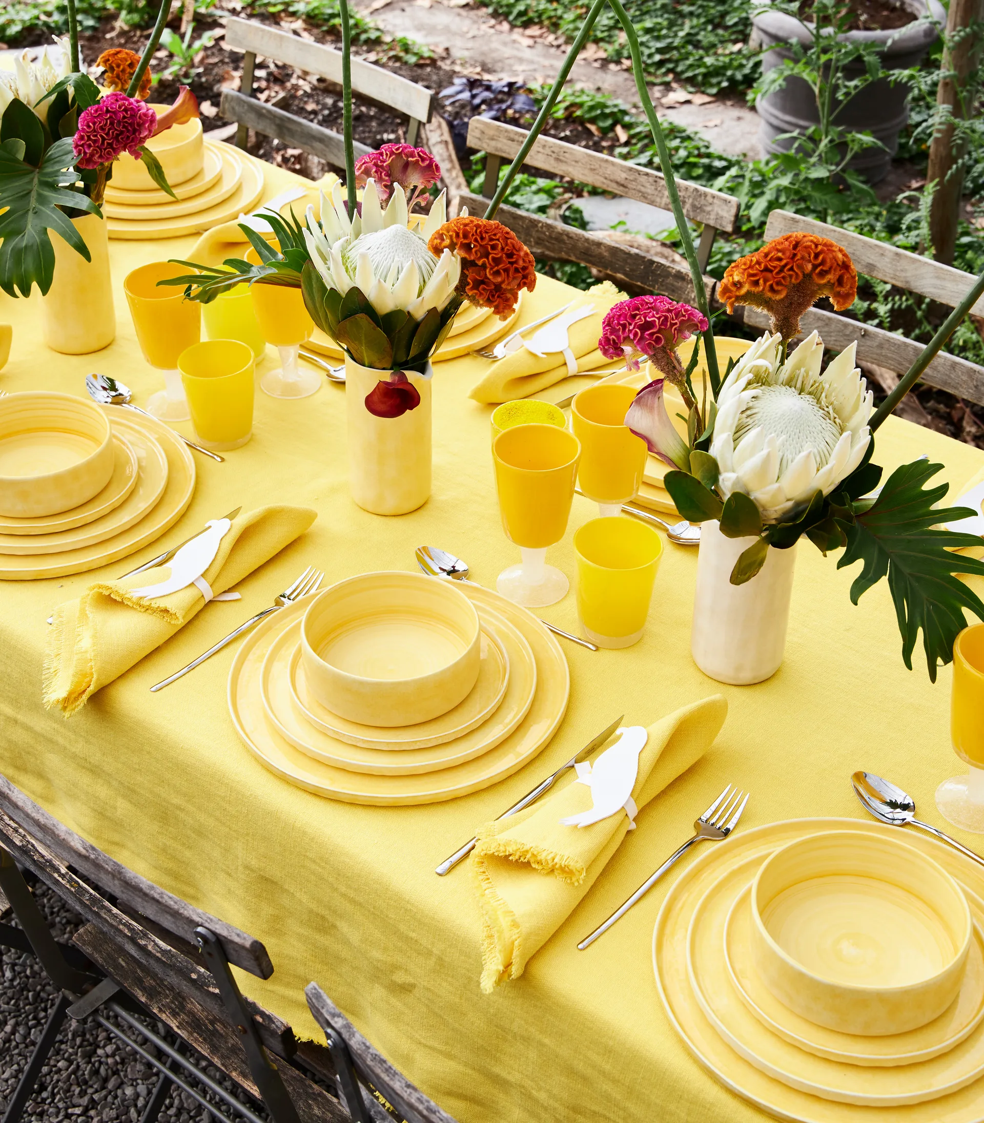 MSY plate 25 cm, Yellow Mateus