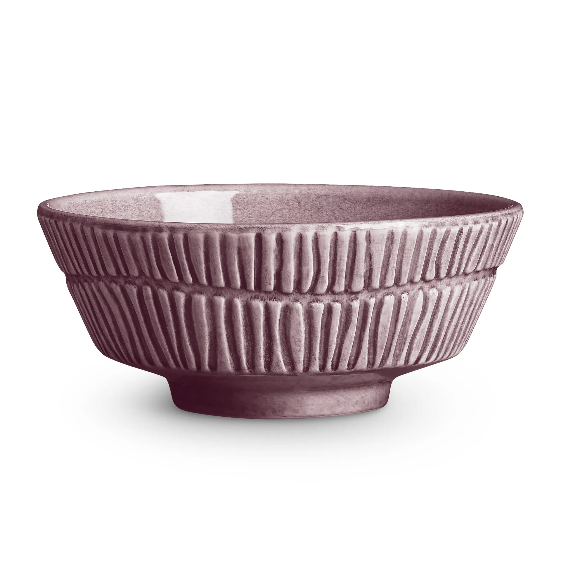 Stripes bowl Ø15 cm, Plum Mateus