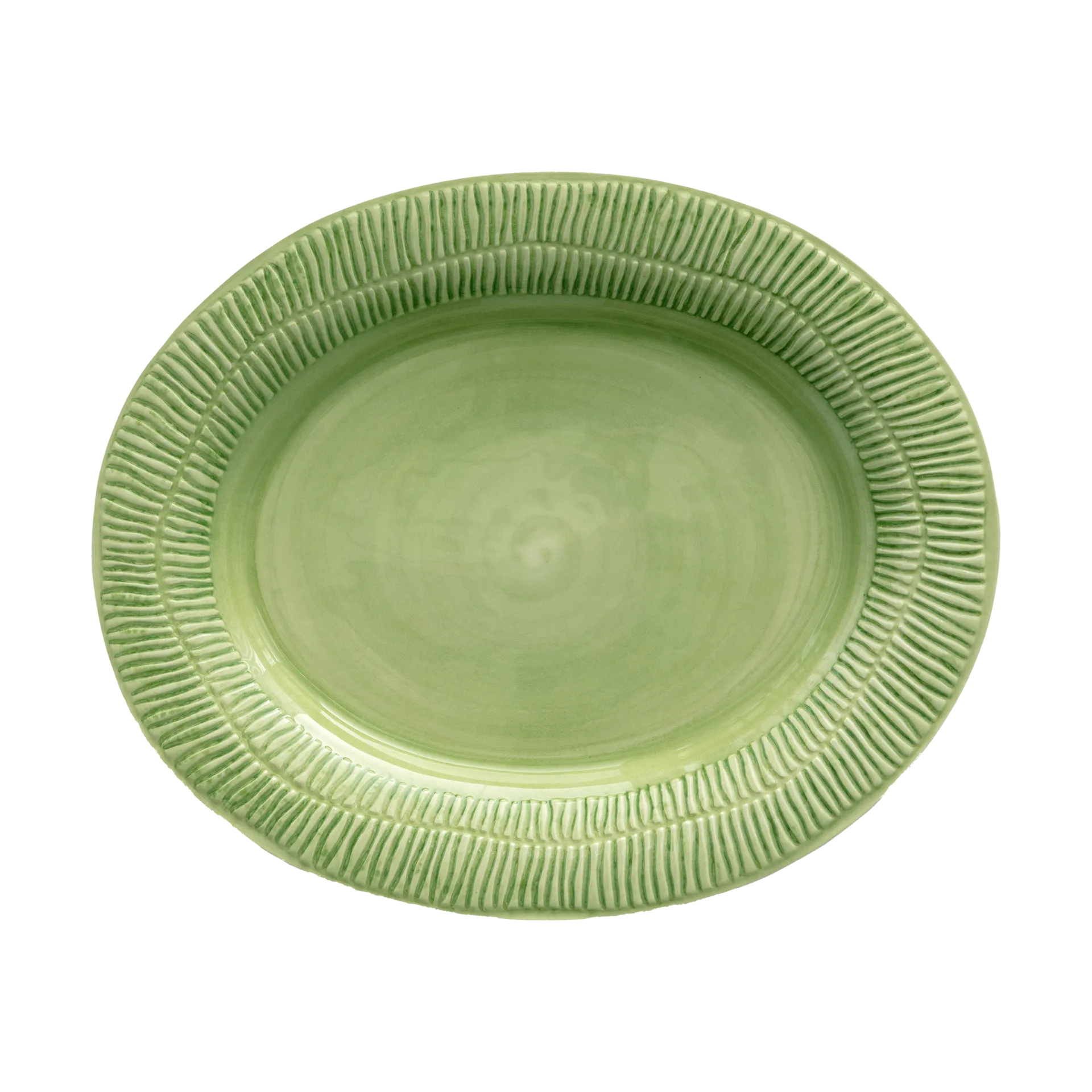 Stripes platter 30x35 cm, Green Mateus