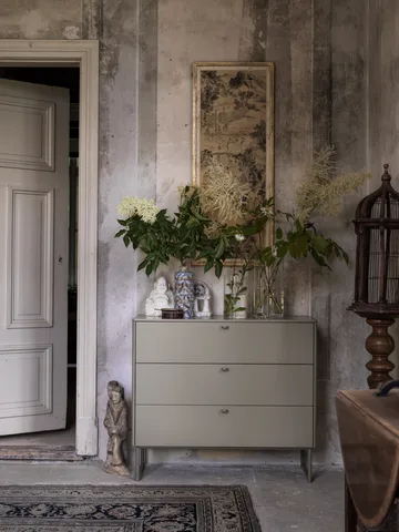 Deus chest of drawers 3 drawers - Olive grey - Mavis